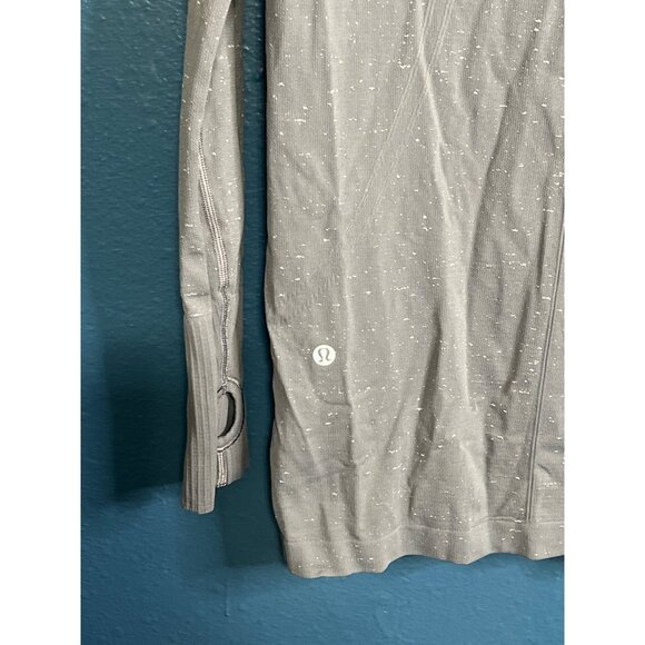 Lululemon Swiftly Tech 1/2 Zip Hooded Long Sleeve Shirt Size 8 - Picture 6 of 7
